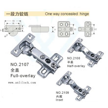 One Way Concealed Hinges, Desk Hinges, Door Hinge (AL-2107, 2108, 2109)